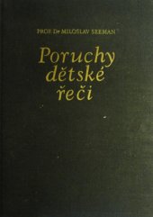 kniha Poruchy dětské řeči, SZdN 1955