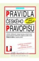 kniha Pravidla českého pravopisu [s graficky naznačeným dělením slov, Fin 1998