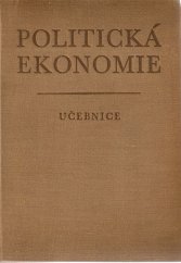 kniha Politická ekonomie Učebnice, SNPL 1955