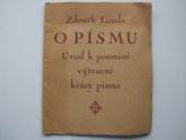 kniha O písmu úvod k poznání výtvarné krásy písma, Náš směr 1924