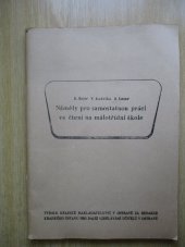 kniha Náměty pro samostatnou práci ve čtení na malotřídní škole\, Krajské nakladatelství v Ostravě 1959