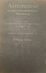 kniha Astronomie In geistewissenschaftlicher Beleuchtung  nach einem astronomischen Kurs Dr. Rudolf Steiners, Stuttgart 1925