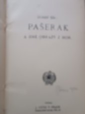 kniha Pašerák a jiné obrázky z hor, J. Otto 1913