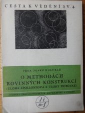kniha O metodách rovinných konstrukcí úloha Apolloniova a úlohy příbuzné, Jednota českých matematiků a fysiků 1940