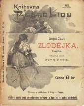 kniha Zlodějka povídka, J. Otto 1896