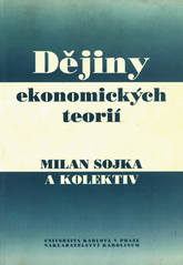 kniha Dějiny ekonomických teorií, Karolinum  2000