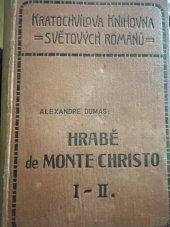 kniha Hrabě de Monte Christo, Karel Kratochvíl 1924