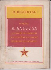 kniha O práci B. Engelse "Ludvík Feuerbach a vyústění klasické německé filosofie", SNPL 1954