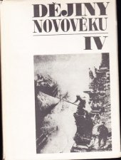 kniha Dějiny novověku. IV, Státní pedagogické nakladatelství 1974