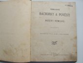 kniha Národní báchorky a pověsti Boženy Němcové, I.L. Kober 1892
