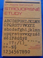 kniha Strojopisné etudy texty k zvýšení zdatnosti v opisu naslepo, SPN 1976