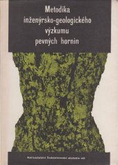 kniha Metodika inženýrsko-geologického výzkumu pevných hornin, Československá akademie věd 1963