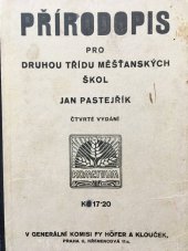 kniha Přírodopis pro druhou třídu měšťanských škol, Komenium 1934