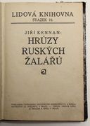 kniha Hrůzy ruských žalářů, Antonín Svěcený 1914