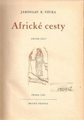 kniha Africké cesty, Mladá fronta 1955