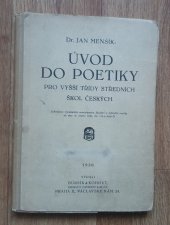 kniha Úvod do poetiky vyšším třídám středních škol českých, Bursík & Kohout 1930