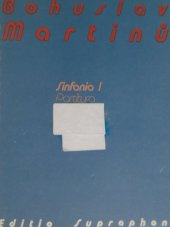 kniha Sinfonia I partitura, Edition Supraphon 1990