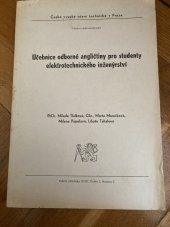 kniha Učebnice odborné angličtiny pro studenty elektrotechnického inženýrství, ČVUT 1986