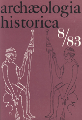 kniha Archaeologia historica 8/83, Muzejní a vlastivědná společnost v Brně 1983