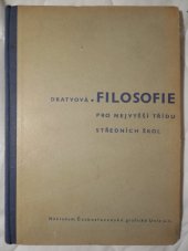 kniha Filosofie pro nejvyšší třídu středních škol, Česká grafická Unie 1936