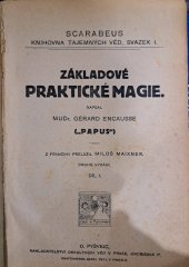 kniha Základové praktické magie. Díl I, Nakladatelství okultních věd 1920