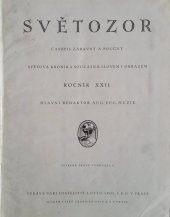 kniha Světozor ročník XXII 1921 I., J. Otto 1921