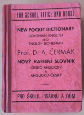 kniha Nový kapesní slovník anglicko-český a česko-anglický. I. díl, - Anglicko-český., Jindřich Lorenz 1946