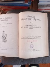 kniha Přehled válečného dějepisu. Díl 1, - Od starověku do válek napoleonských, [Čsl. vědecký ústav vojenský 1922