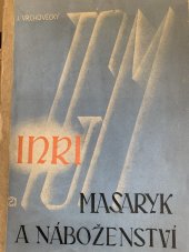 kniha T.G. Masaryk a náboženství, Společenské podniky 1937
