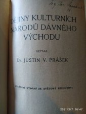 kniha Dějiny kulturních národů dávného východu, J. Otto 1915
