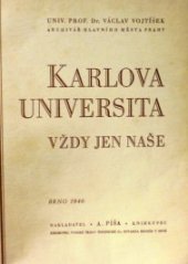 kniha Karlova universita vždy jen naše, A. Píša 1946