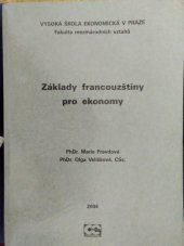 kniha Základy francouzštiny pro ekonomy, Oeconomica 2004