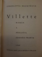kniha Villette II., Jan Laichter 1908