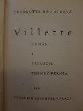 kniha Villette II., Jan Laichter 1908