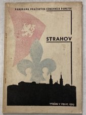 kniha Strahov Stručný průvodce jeho památkami, Jan Kobes a synové 1939