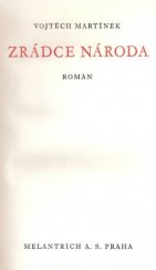 kniha Zrádce národa román, Melantrich 1936