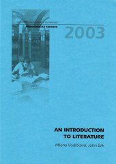 kniha An introduction to literature, Univerzita Palackého 2003