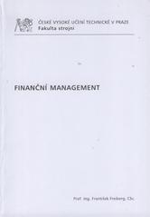 kniha Finanční management, ČVUT 2009