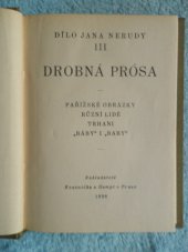 kniha Drobná prósa, Kvasnička a Hampl 1926