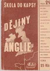 kniha Dějiny Anglie od dávnověku do roku 1947, Josef Hokr 1947