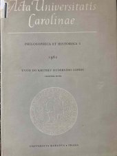 kniha Úvod do kritiky hudebního zápisu, Univerzita Karlova 1961