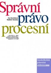 kniha Správní právo procesní (vysokoškolská učebnice), Linde 2006