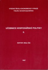 kniha Učebnice hospodářské politiky II., Vysoká škola ekonomická 1997