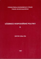 kniha Učebnice hospodářské politiky II., Vysoká škola ekonomická 1997