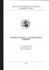 kniha Anorganická a analytická chemie, Mendelova zemědělská a lesnická univerzita 1996