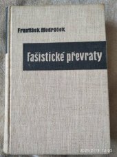 kniha Fašistické převraty krise poválečných demokracií, F. Modráček 1937
