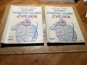 kniha Osudy dobrého vojáka Švejka veselé pásmo z nesmrtelného Haškova románu o čtrnácti obrazech, Dilia 1957