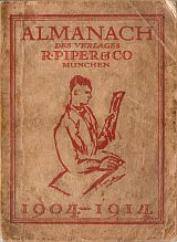 kniha Almanach des Verlages R. Piper & Co München München 1904-1914, Piper books 1914
