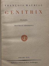 kniha Genitrix, Oldřich Petr 