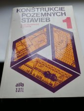 kniha Konštrukcie pozemných stavieb 1, Alfa 1980